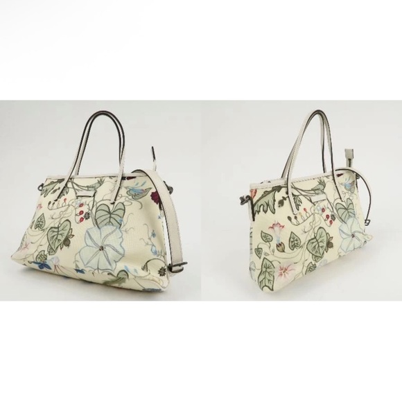 Gucci Cream Floral 2 way Satchel - Picture 8 of 10